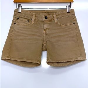 BIG STAR Beige Tan Remy 5 Pocket Cuff Denim Shorts